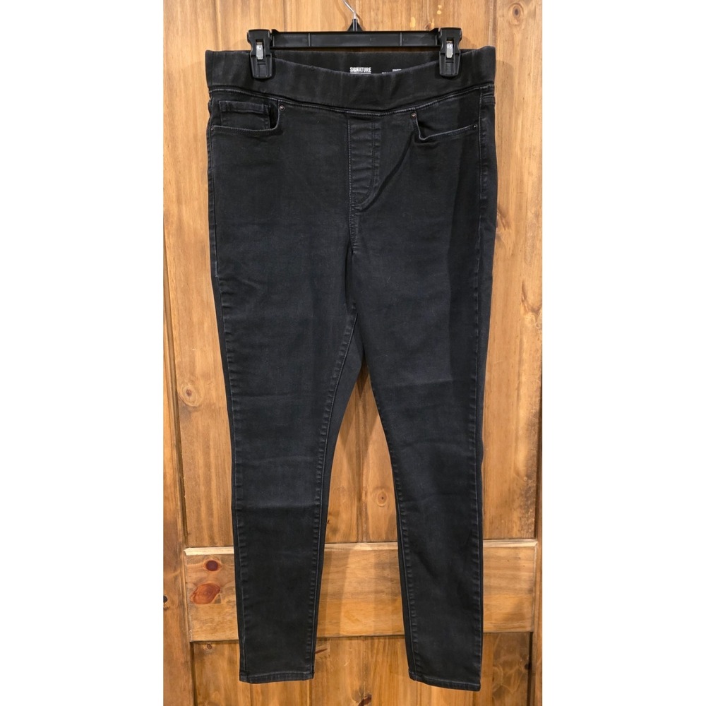 Signature By‎ Levi Strauss & Co. Shaping Super Skinny Jeans Womens 14 Black